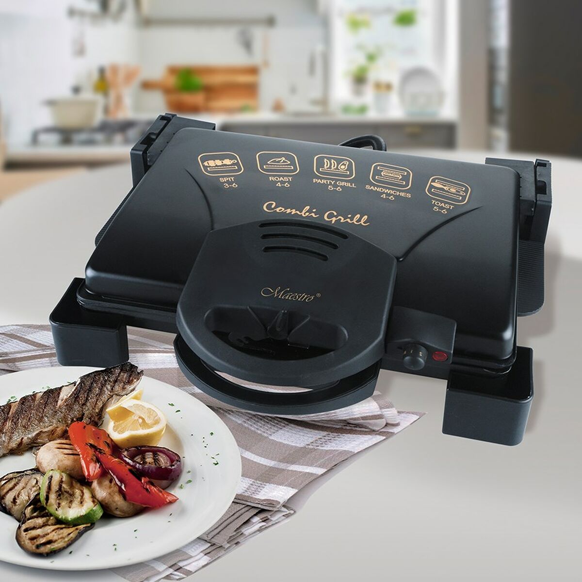 Elektrische Barbecue Feel Maestro MR717 1900 W
